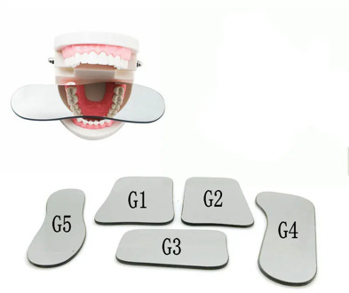 1Pc Dental Orthodontic Intraoral Photographic Reflector Mirror Double-faced Glass Mirror With Storage Bag Dentist Tool Material
