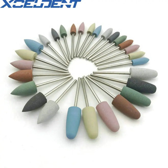 1Pc Dental Silicon Rubber Burs Rubber Silicone Nail Drill Bit Drill Accessories Foot Polishing Tools 28 Types Optional