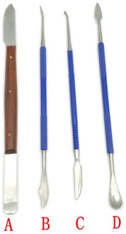 1Pc Dental Wax Carver Mixing Spatula Knife Composite Filling Resin Instruments Make Up Tools Dentist Materials Double Ends