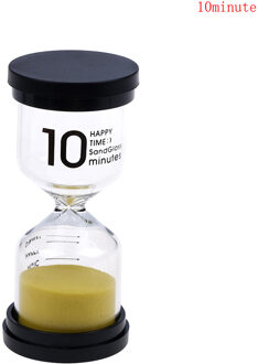 1Pc Desktop Mini Zand Klok Timers 7 Kleuren 1/3/5/10/15/20/30 minuten Zandloper Timer Voor Kinderen Borstel Tanden Thuis Ornament 10 Minutes