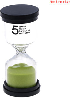 1Pc Desktop Mini Zand Klok Timers 7 Kleuren 1/3/5/10/15/20/30 minuten Zandloper Timer Voor Kinderen Borstel Tanden Thuis Ornament 5 Minutes