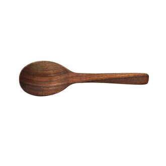 1Pc Dessert Lepel Houten Lepels Ijs Dessert Lepel Keuken Bestek Hout Soep Lepels Voor Eten Mengen Roeren Servies 5