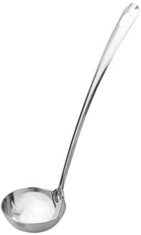 1Pc Dikke Rvs Pollepel Lepel Lange Steel Ronde Rijst Lepel Keuken Kookgerei Pot Lepel Koken Tools