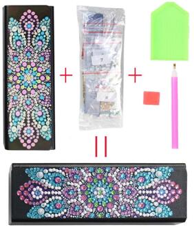 1Pc Diy Diamant Schilderij Bril Case Reizen Lederen Zonnebril Opbergdoos Diamant Schilderen Lenzenvloeistof Doos Arts 02