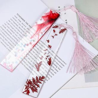 1Pc Diy Handleiding Rechthoekige Bladwijzer Mold Crystal Epoxy Mold Uv Bladwijzer Hars Silicone Levert Mold Leeg Briefpapier Z8D6