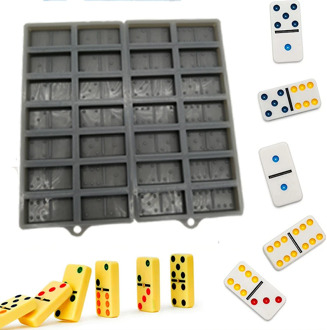 1PC Dominoes Mold Silicone Dominoes Game Play Epoxy Resin Mold Dominoes Casting Molds For DIY Craft Jewelry Making Tools