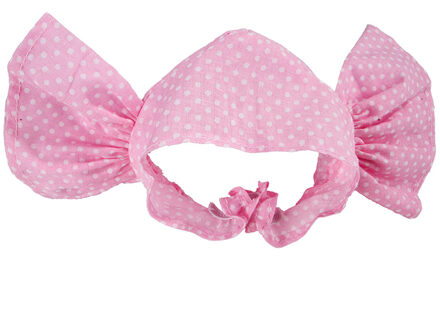 1Pc Dot Gedrukt Hond Tulband Hoed Schattige Mode Zachte Puppy Kat Hoofddoek Head Cover Polyester Pet Cap Hond sport Head Cover Roze