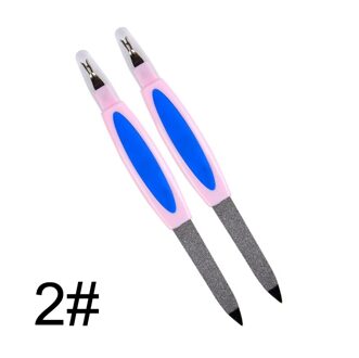 1Pc Double-Ended Rvs Cuticle Pusher Dode Huid Push Remover Voor Pedicure Manicure Nail Art Cleaner Care tool 02-1stk