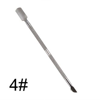 1Pc Double-Ended Rvs Cuticle Pusher Dode Huid Push Remover Voor Pedicure Manicure Nail Art Cleaner Care tool 04