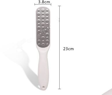 1Pc Double Side Roestvrij Staal Voetrasp Eelt Dead Skin Remover Exfoliërende Pedicure Hand Handmatige Voet File Voetverzorging tool Rood