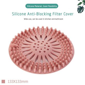 1Pc Douche Haar Filter Sink Drain Hair Stopper Catcher Douche Putdeksels Badkamer Accessoires Bad Riool Gootsteenzeefje Bourgondië