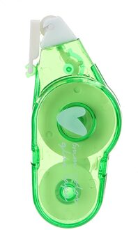 1Pc Draagbare Correctie Tape Punt Lijm Twee In Een Leren Briefpapier Dubbelzijdig Adhesive Dots Stok Roller School Supply 2