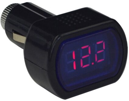 1Pc Draagbare Digitale Monitor Auto Volt Voltmeter Tester Lcd Sigarettenaansteker Voltage Panel Meter