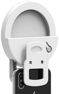 1Pc Draagbare Led Selfie Ring Licht Rgb Ring Lamp Usb Opladen Clip Ring Licht Licht Invullen Selfie Ring Licht telefoon Case Flash 01