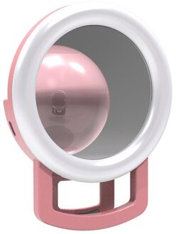 1Pc Draagbare Led Selfie Ring Licht Rgb Ring Lamp Usb Opladen Clip Ring Licht Licht Invullen Selfie Ring Licht telefoon Case Flash 02
