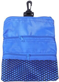 1Pc Draagbare Tee Opbergtas Bal Pouch Houder Accessoires (Rood) blauw