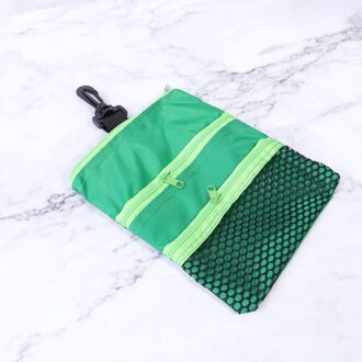 1Pc Draagbare Tee Opbergtas Bal Pouch Houder Accessoires (Rood) groen