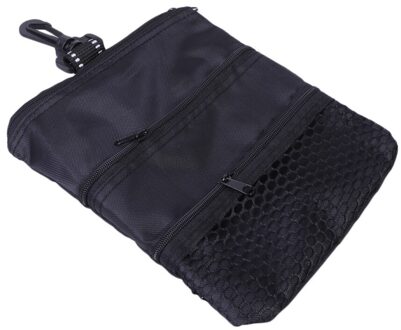 1Pc Draagbare Tee Opbergtas Bal Pouch Houder Accessoires (Rood) zwart