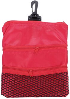 1Pc Draagbare Tee Opbergtas Pouch Houder Accessoires (Rood)
