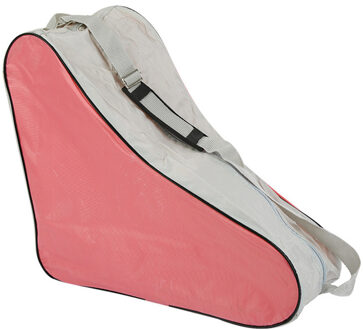 1Pc Draagbare Verstelbare Sport Tassen Schouder Rolschaatsen Bag Covers Draagriem Case Schaatsen Zak Roze