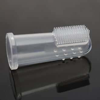 1PC Draagbare Zachte Huisdier Vinger Tandenborstel Hond Borstel Slechte Adem Tandsteen Tanden Care Hond Kat Schoonmaakproducten 3stk