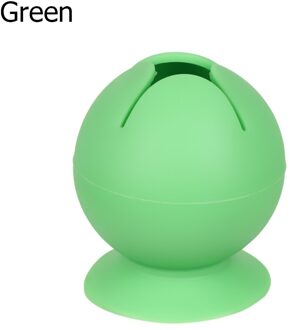 1Pc Draagbare Zuignap Vinyl Wieden Schroot Collector Diy Craft Collector Handwerk Afval Opslag Accessires groen-ronde