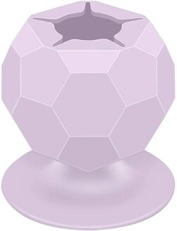 1Pc Draagbare Zuignap Vinyl Wieden Schroot Collector Diy Craft Collector Handwerk Afval Opslag Accessires paars-Irregular