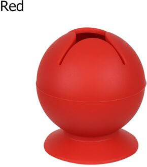 1Pc Draagbare Zuignap Vinyl Wieden Schroot Collector Diy Craft Collector Handwerk Afval Opslag Accessires rood-ronde