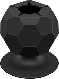 1Pc Draagbare Zuignap Vinyl Wieden Schroot Collector Diy Craft Collector Handwerk Afval Opslag Accessires zwart-Irregular