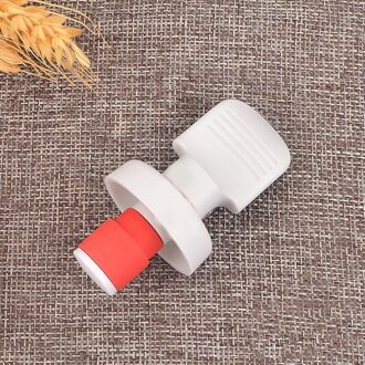 1Pc Druk Bier Wijn Stopper Vacuüm Plug Wijn Flessenstop Wijn Saver Caps Bar Keuken Gereedschappen Wijn Fles stopper wit