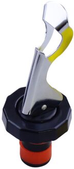 1Pc Druk Wijn Stopper Vacuüm Plug Wijn Flessenstop Wijn Saver Caps Bar Keuken Gereedschappen Wijn Flessenstop zwart rood