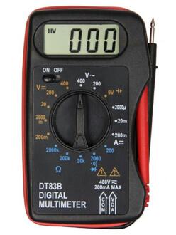 1Pc DT83B Pocket Geïntegreerde Digitale Multimeter Ac/Dc Spanning Stroom Meter Moderne Huidige Ohmmeter Tester Diode Weerstand