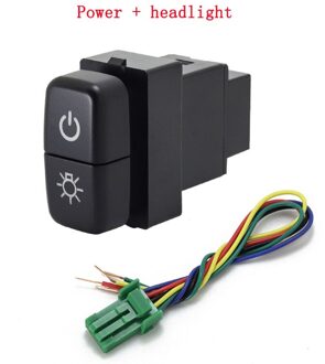 1Pc Dual Sleutelschakelaar Dual Schakelaar Mistlamp Dagrijverlichting Schakelaar Knop Voor Mitsubishi Lancerx power supply