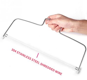 1Pc Dubbele Lijn Cake Cut Slicer Verstelbare Roestvrijstalen Apparaat Cake Decorating Mold Diy Bakvormen Keuken Koken Tool