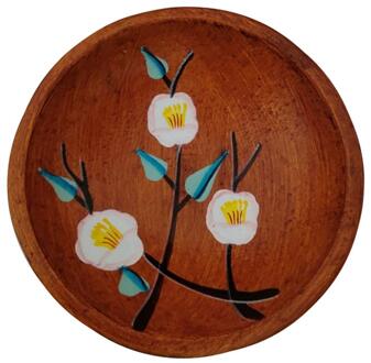 1Pc Duurzaam Multifunctionele Decoratieve Fruit Lade Voedsel Serveren Plaat Snack Opbergvak (Burlywood) Voor Thuis