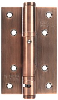 1Pc Duurzaam Zware Automatische Zelfsluitende Lente Scharnieren Roestvrij Stalen Deur Scharnier (Rood) zoals getoond