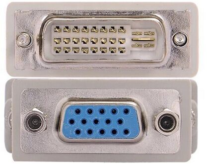 1Pc Dvi D Male Naar Vga Vrouwelijke Socket Adapter Converter Vga Naar Dvi/24 + 1 Pin Mannelijke naar Vga Female Adapter Converter