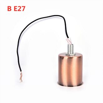1Pc E14/E27 Base Schroef Led Licht Lamp Houder Adapter Socket Converter Muur Plug-In Schroef base Chrome Keramische Schroef Base B E27