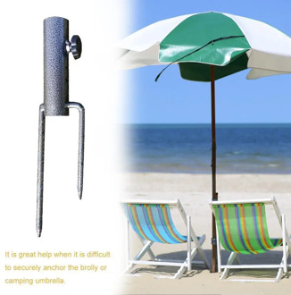 1pc Easy Setup Heavy Duty For Park Patio Umbrella Portable Base Outdoor Adjustable Parasol Holder Beach Pole X9H4