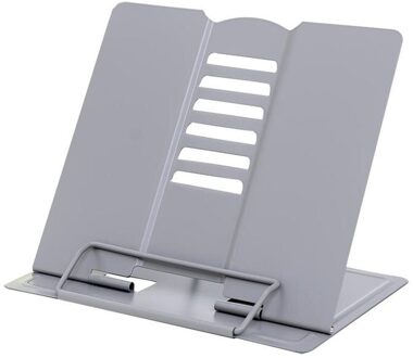 1Pc Eenvoudige Lezen Rack Huishoudelijke Lezen Stand Multifunctionele Boekenplank grijs