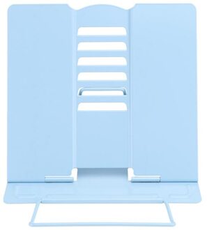 1Pc Eenvoudige Lezen Rack Huishoudelijke Lezen Stand Multifunctionele Boekenplank licht blauw