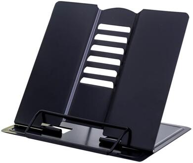 1Pc Eenvoudige Lezen Rack Huishoudelijke Lezen Stand Multifunctionele Boekenplank zwart