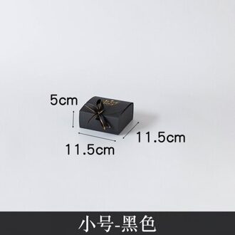 1Pc Eenvoudige Marmer Stijl Geschenkdoos Creatieve Kraftpapier Diy Bag Candy Box Kawaii Feestartikelen S zwart