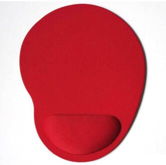 1Pc Effen Kleur Muismat Eva Armband Comfortabele Muizen Mat Voor Game Computer Pc Laptop Valentijnsdag rood