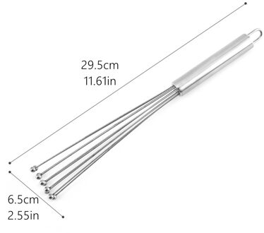 1Pc Ei Mixer Eieren Garde Mini Eieren Klopper Bal Mixer Handmixer Koken Sainless Staal Ei Keuken Accessoires Bakken gereedschap 12 inches