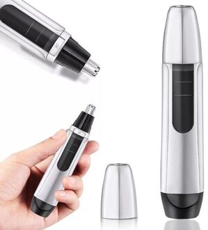 1Pc Elektrische Oor Nek Neus Haar Trimmer Wenkbrauw Trimmer Implementeren Scheerapparaat Clipper Man Vrouw Schoon Trimeer Razor Remover wit