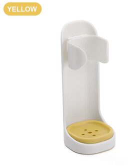 1Pc Elektrische Tandenborstel Houder Traceless Tandenborstel Stand Rack Muur Gemonteerde Badkamer Passen Elektrische Tandenborstel Handvat Houder geel
