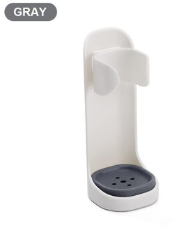 1Pc Elektrische Tandenborstel Houder Traceless Tandenborstel Stand Rack Muur Gemonteerde Badkamer Passen Elektrische Tandenborstel Handvat Houder grijs