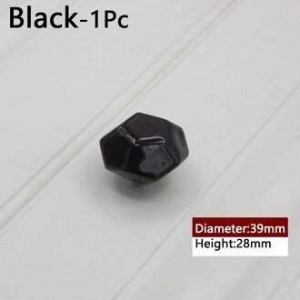 1Pc Enkele Gat Kledingkast Lade Trekt Deurklink Keramiek Kabinet Knop Met Schroef Meubilair Hardware