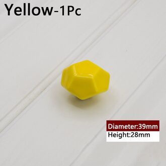 1Pc Enkele Gat Kledingkast Lade Trekt Deurklink Keramiek Kabinet Knop Met Schroef Meubilair Hardware